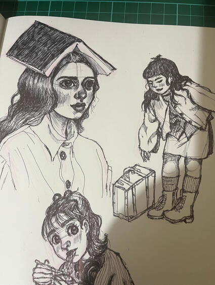 ballpoint pen drawing