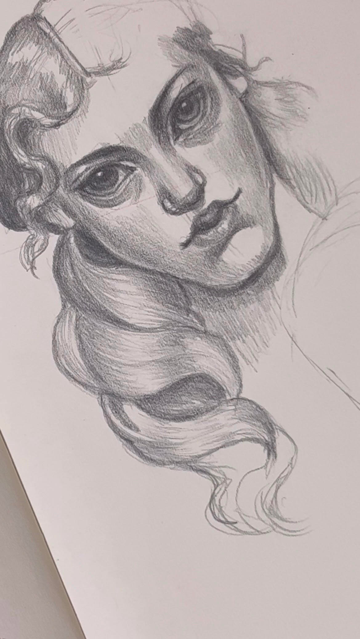 Portrait pencil drawing